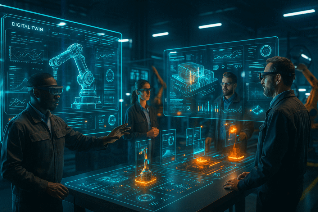 “Split-screen collage showing anime avatars in a neon-lit virtual concert, a solo gamer navigating a medieval fantasy VR realm, and a person struggling with a bulky headset — capturing the diverse yet fragmented nature of consumer VR adoption in 2025”