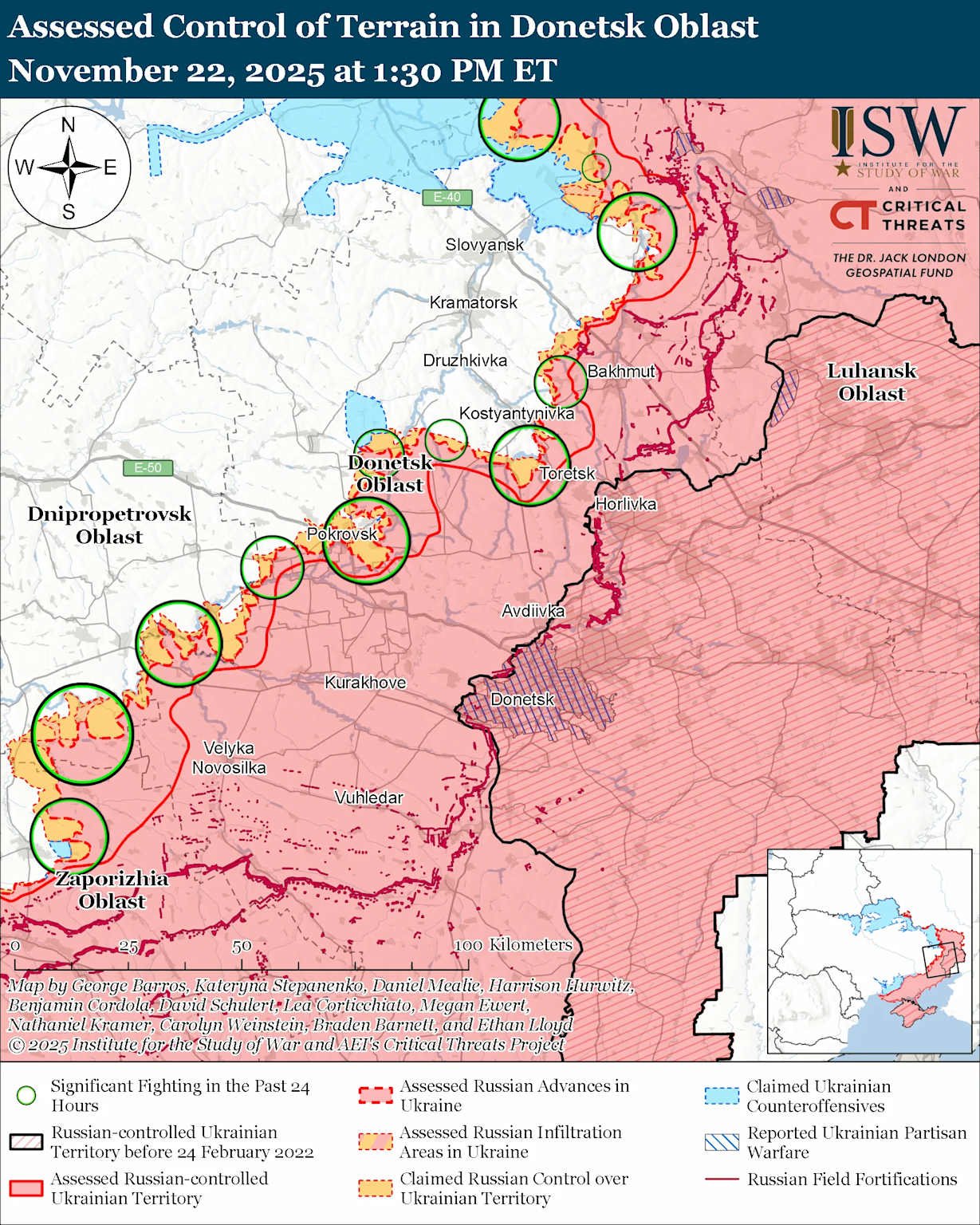 Russian Offensive Campaign Assessment, Nov 22, 2025 | ISW